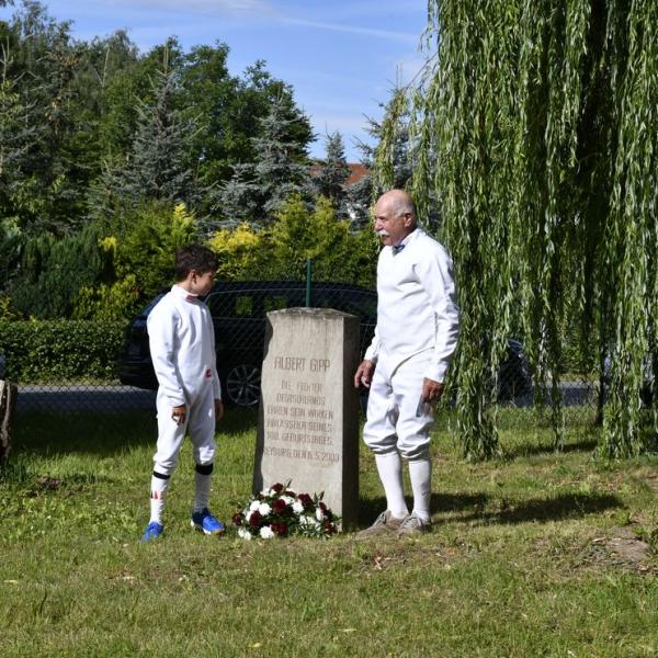 Begrussung Der Fechter Durch Den Burgermeister Von Freyburg Udo Manicke Ehrung Von Albert Gipp 07 