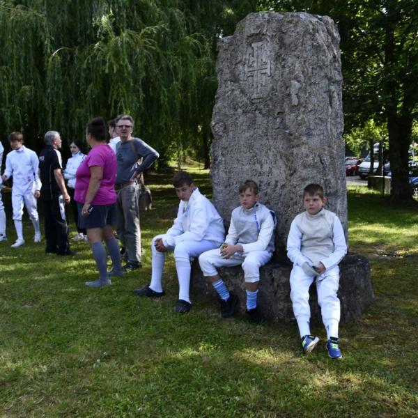 Begrussung Der Fechter Durch Den Burgermeister Von Freyburg Udo Manicke Ehrung Von Albert Gipp 100 